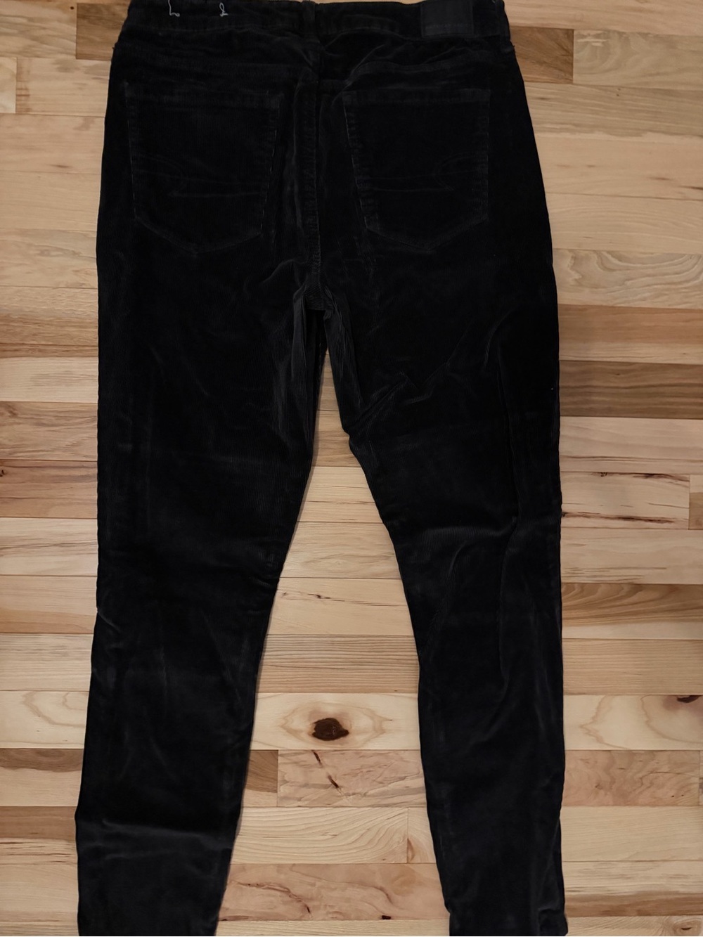 American Eagle Dark grey Corduroy Pants - Soft Stretch Tapered Fit Sz 8 regular